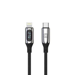 Forever USB-C - Lightning kaapeli LCD näytöllä - 1m 27W