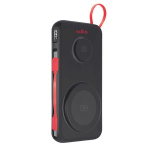 Maxlife Langaton Virtapankki MXPB-08 10000 mAh MagSafe 3-in-1 iPhone / AirPods / Apple Watch Musta