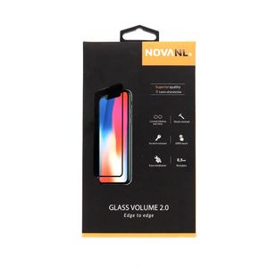 NovaNL iPhone 12 / 12 Pro - Privacy Panssarilasi (Koko näytön peittävä)