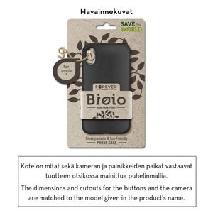 Forever Bioio 100% biohajoava suojakotelo iPhone 6 / 6s - musta