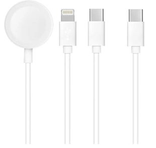 Apple Watch 3in1 Magneettinen Latauskaapeli Lightning + USB-C - USB-C - C3169