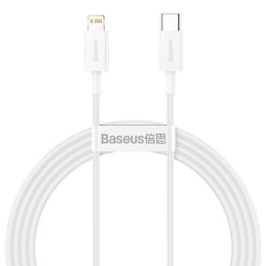 Baseus USB-C - Lightning kaapeli 2m 20W - Valkoinen