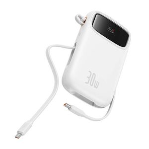 Baseus Powerbank Varavirtalähde Qpow 2 20000mAh -  2 x USB-C 30W - Valkoinen