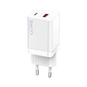 Forever Core Smart PD+ QC 3.0 Pikalaturi 1x USB + 1x USB-C 30W