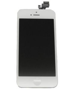 iPhone 5 LCD näyttö + kosketuspaneeli - Valkoinen