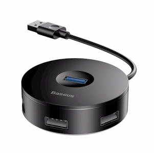 Baseus Adapter Hub 4xUSB-portti, musta