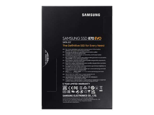 Samsung 870 EVO 250GB 2.5" SATA SSD Levy