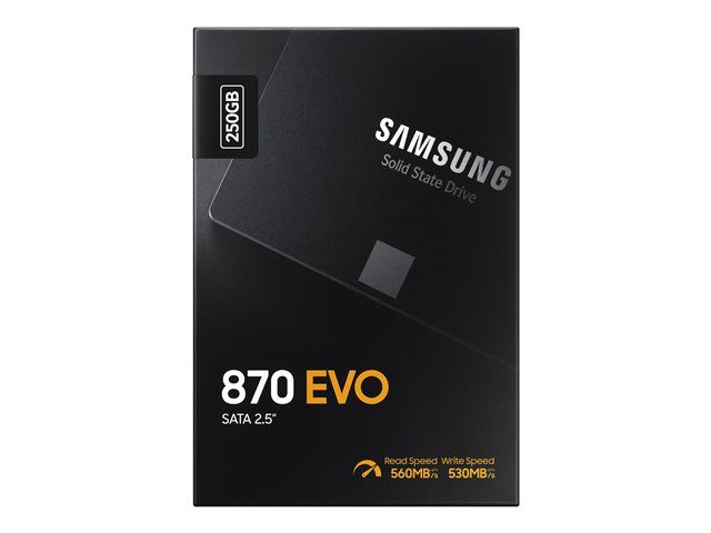 Samsung 870 EVO 250GB 2.5" SATA SSD Levy