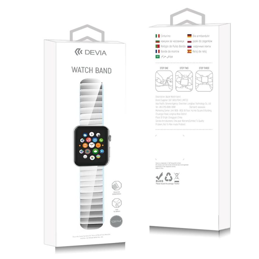 Devia Apple iWatch hihna 40mm / 38mm, hopea