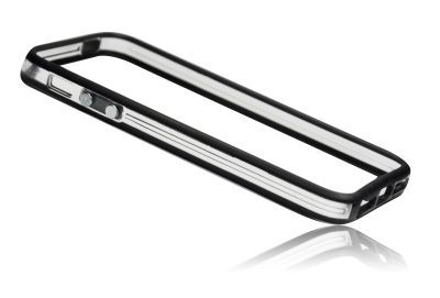 iPhone 4 / 4S Bumper suoja valkoinen / läpinäkyvä