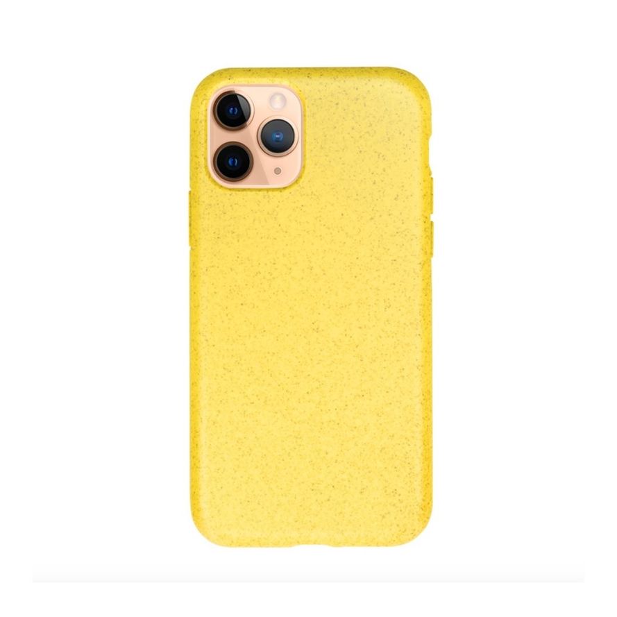 Forever Bioio 100% biohajoava suojakotelo iPhone 11 Pro Max - keltainen