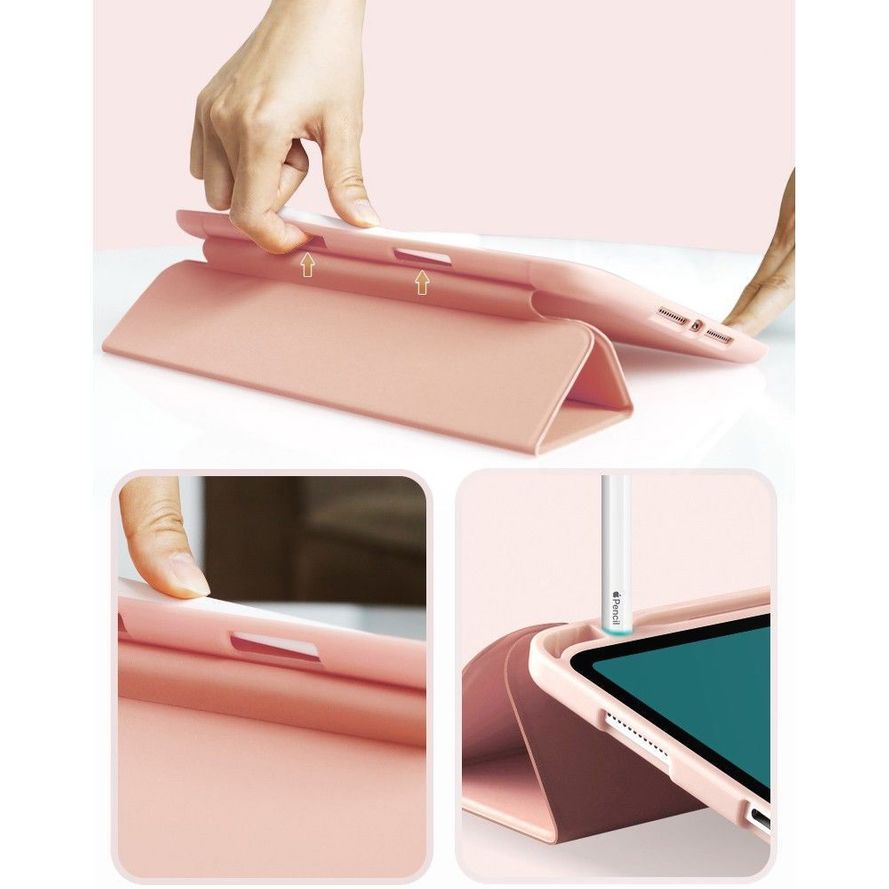 Tech-Protect Smartcase Apple iPad 10.2" 2019 / 2020 /2021 Suojakuori - Ruusukulta