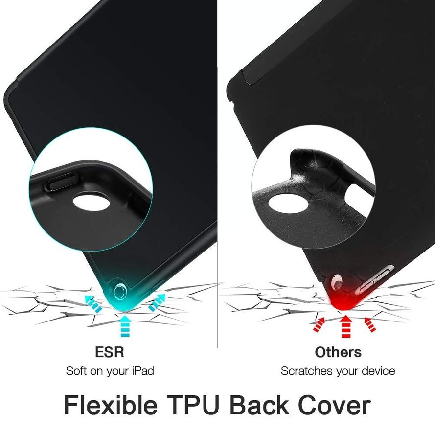 ESR Rebound Pencil Series iPad 10.2" 2019 / 2020 / 2021 Suojakotelo musta