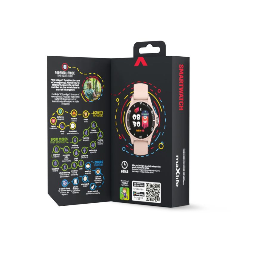Maxlife MXSW-210 lasten älykello - Pinkki