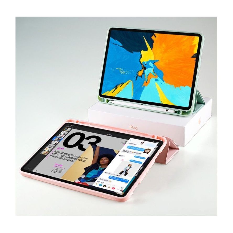 Tech-Protect Smartcase Apple iPad 10.2" 2019 / 2020 /2021 Suojakuori - Ruusukulta