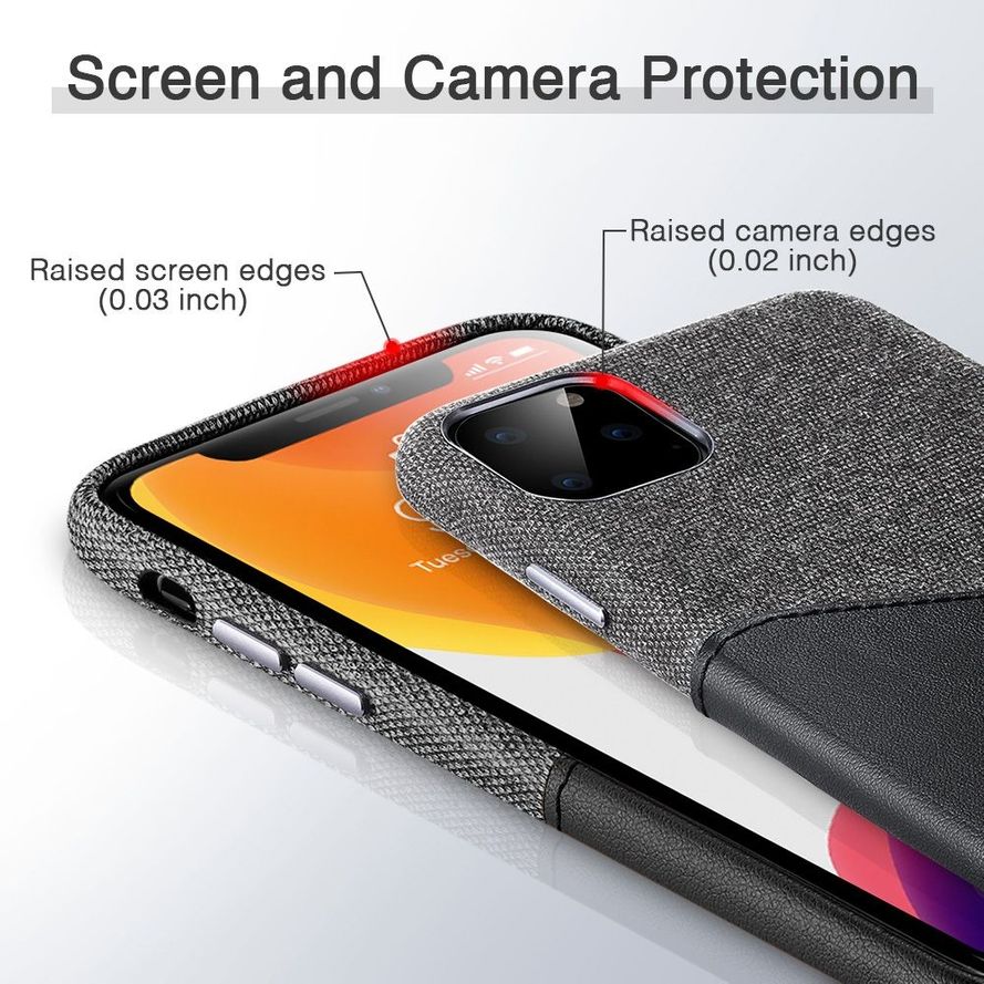 ESR Metro Wallet suojakotelo iPhone 11 Pro Max - musta