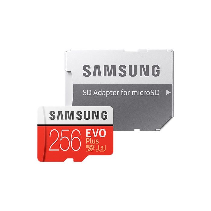 Samsung EVO Plus microSDXC muistikortti 256 GB + sovitin 