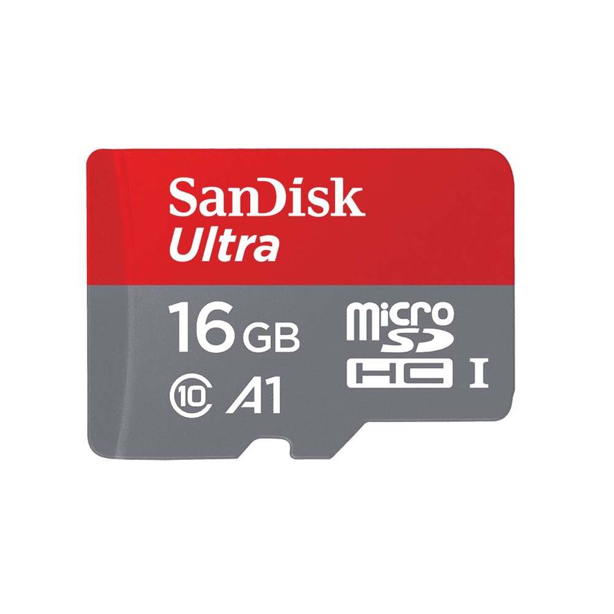 SanDisk microSDHC muistikortti 16 GB, class 10 / 98 MB/s / UHS-I + sovitin 