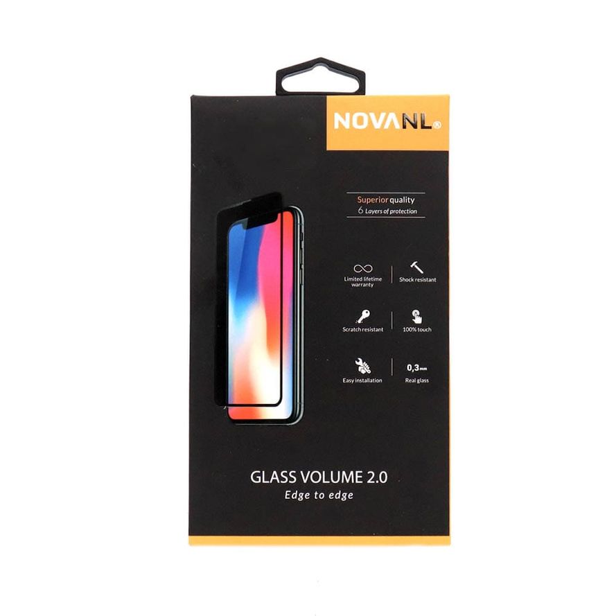 NovaNL iPhone 7 / 8 - Privacy Panssarilasi (Koko näytön peittävä) - Musta