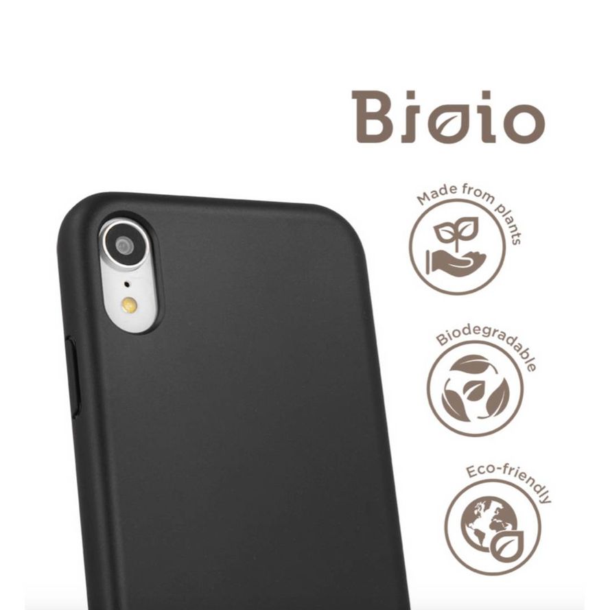 Forever Bioio 100% biohajoava suojakotelo iPhone 7 / iPhone 8 / SE 2 - musta