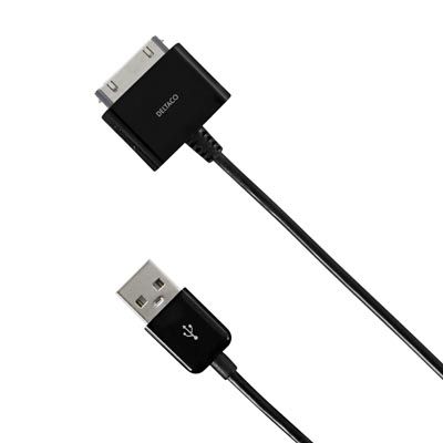 DELTACO USB-synkronointi-/latauskaapeli, sopii iPad, iPhone tai iPod