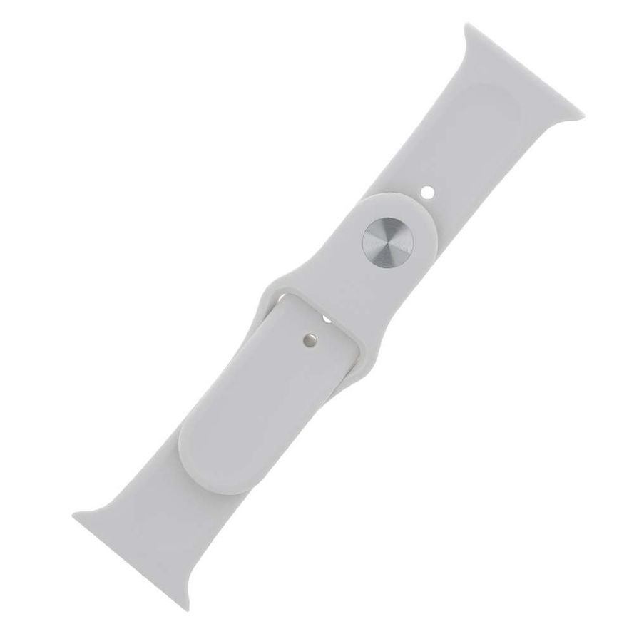 Apple Watch Silikoniranneke S / M - 38 / 40 / 41 mm ivory valkoinen