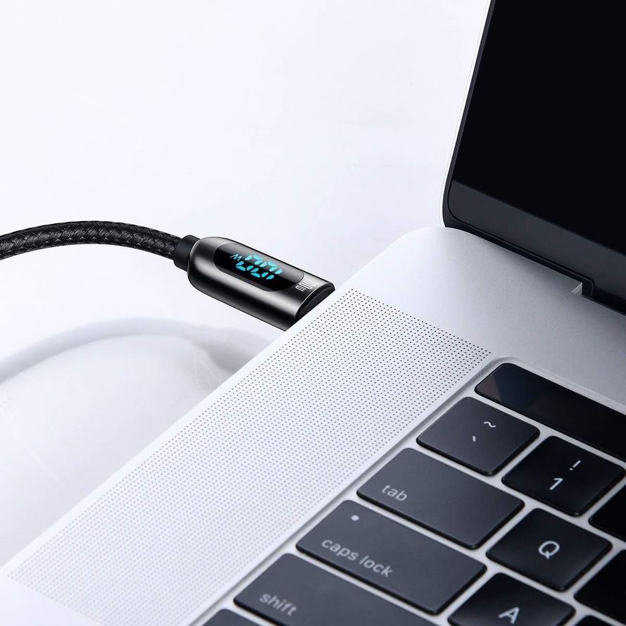 Baseus Kaapeli näytöllä USB-C - USB-C 100W, 2m kaapeli