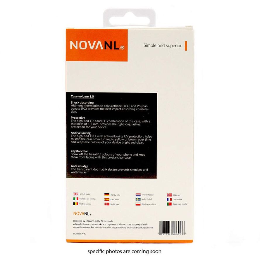 NovaNL TPU Volume 1.0 suojakotelo Apple iPhone X / iPhone XS - läpinäkyvä
