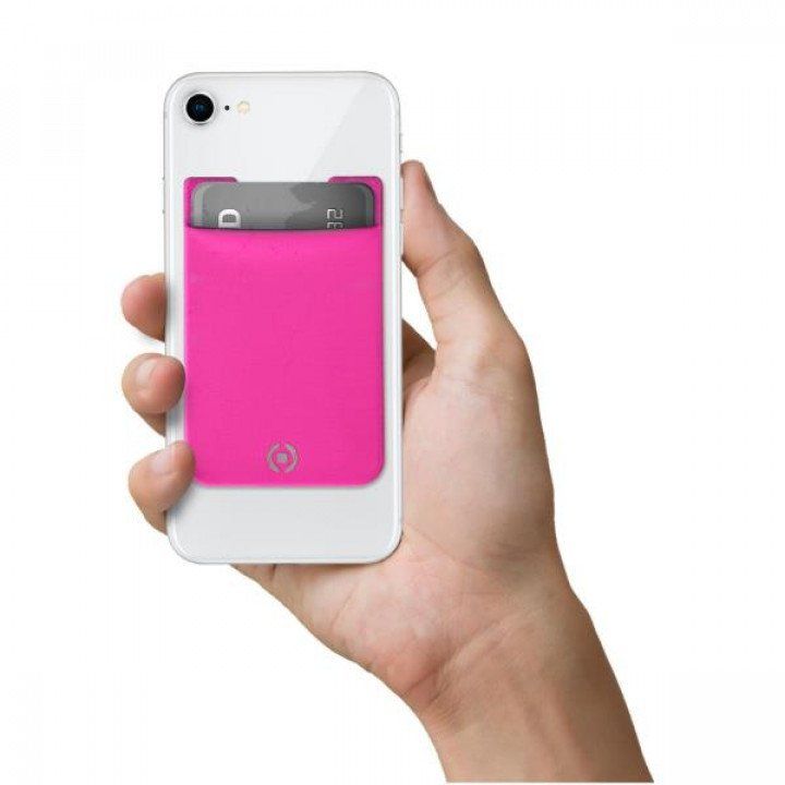 Celly korttipidike puhelimen takakanteen - Pinkki