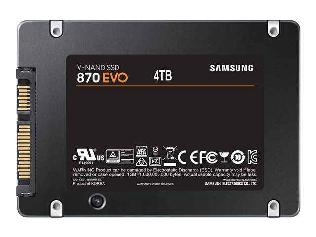 Samsung 870 EVO 4TB 2.5" SATA SSD Levy