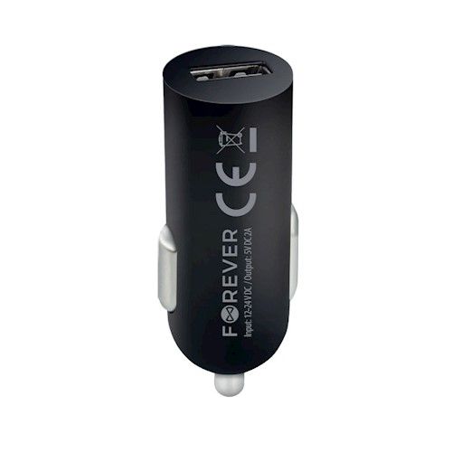 Forever USB-autolaturi M02, 2 A + Type-C-latauskaapeli