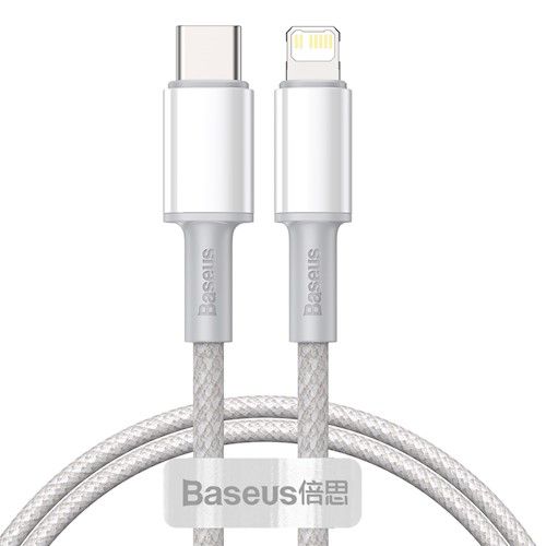 Baseus High Density USB-C - Lightning 20W PD Latauskaapeli 2m - Valkoinen