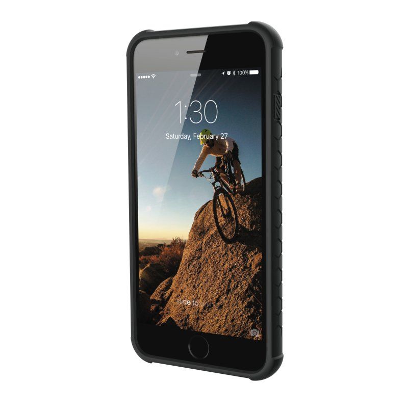 UAG Monarch kestävä suojakotelo iPhone 8 Plus / 7 Plus / 6 Plus / 6S Plus - Platinum Musta
