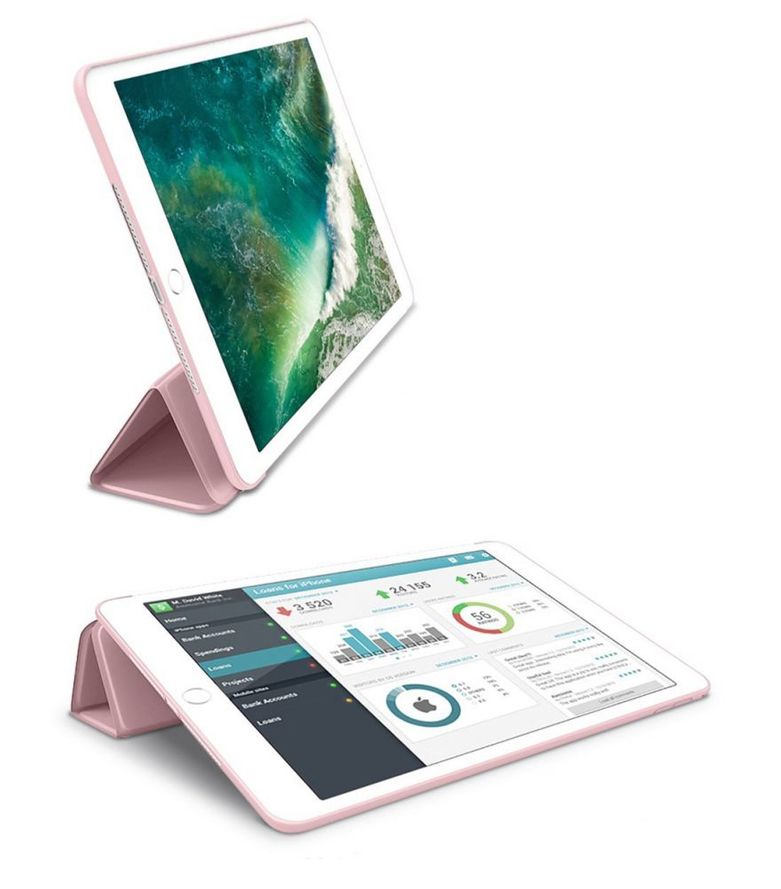 Tech-Protect Smartcase Apple iPad 9.7 2017 / 2018 Suojakuori - Ruusukulta