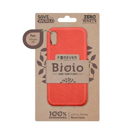 Forever Bioio 100% biohajoava suojakotelo iPhone 12 / iPhone 12 Pro 6.1" - Punainen