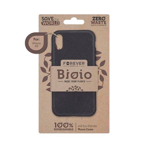 Forever Bioio 100% biohajoava suojakotelo iPhone 12 / iPhone 12 Pro 6.1" - Musta