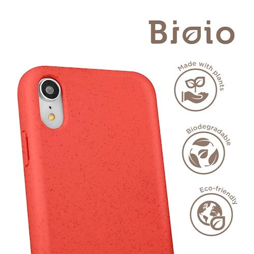 Forever Bioio 100% biohajoava suojakotelo iPhone 12 Pro Max 6.7" - Punainen