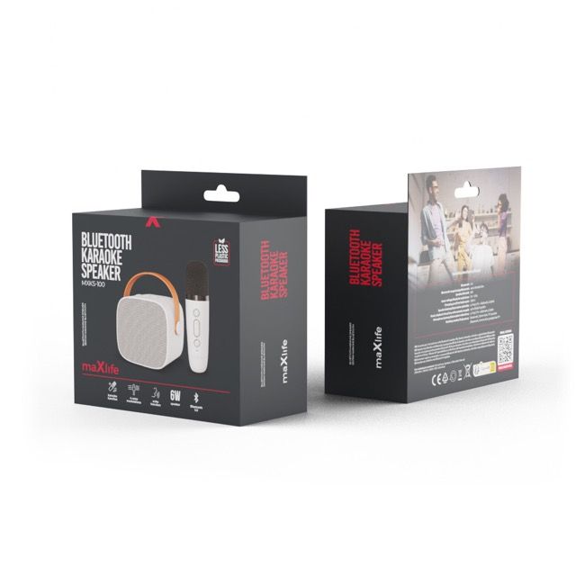 Maxlife MXKS-100 Bluetooth langaton karaoke kaiutin - Valkoinen