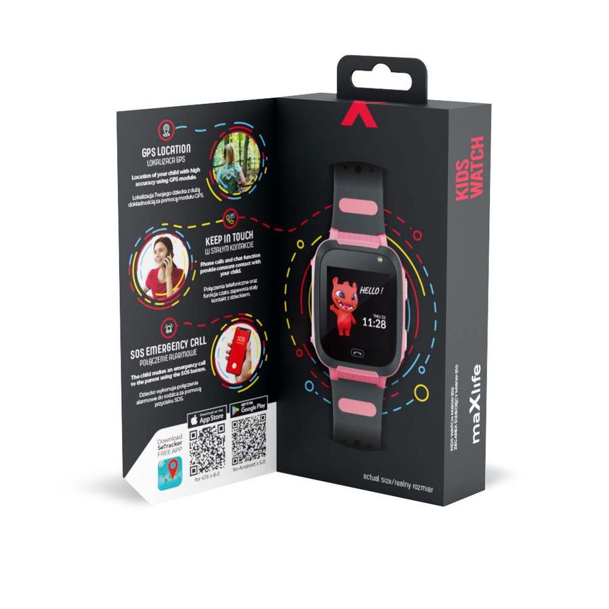Maxlife MXKW-310 lasten älykello - Pinkki