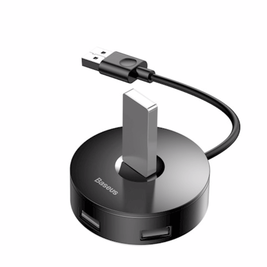 Baseus Adapter Hub 4xUSB-portti, musta