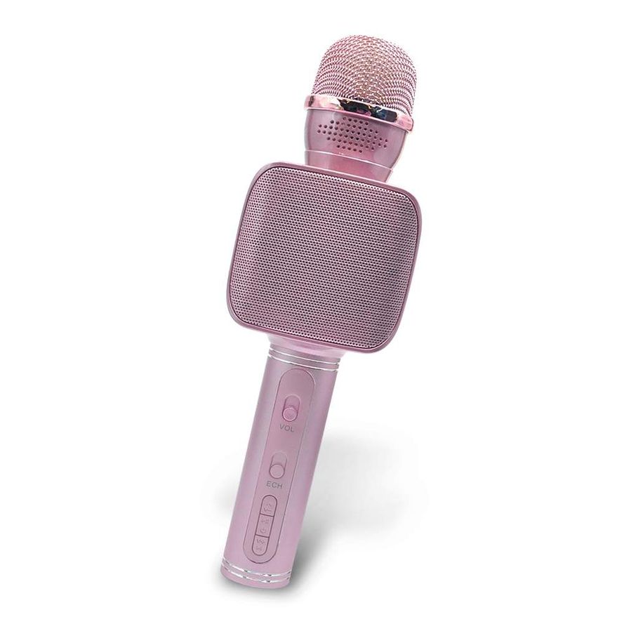 Forever BMS-400 Bluetooth langaton karaoke mikrofoni / kaiutin - pinkki