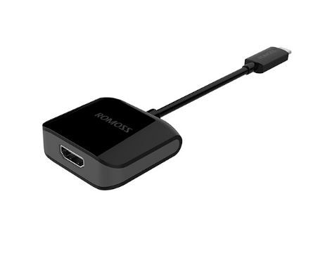 Romoss USB-C / HDMI Adapteri 4K-tuella - musta