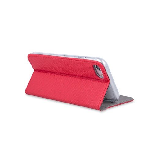 Smart Magnet lompakkomallinen suojakotelo Apple iPhone 12 / 12 Pro - Punainen