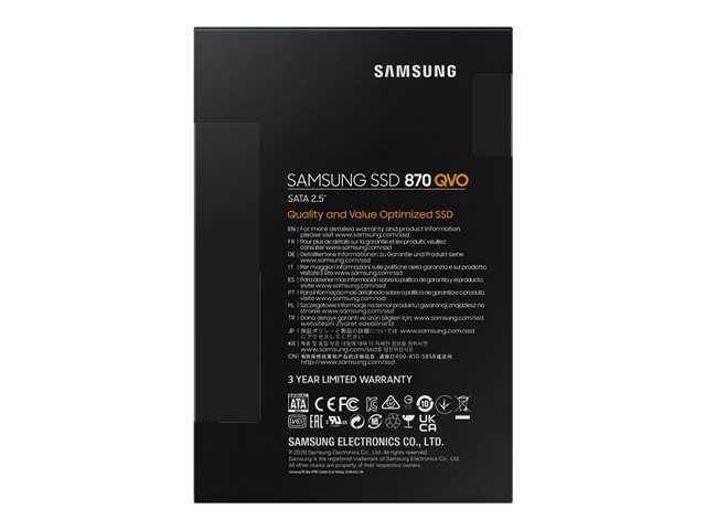 Samsung 870 QVO 2TB 2.5" SATA SSD Levy