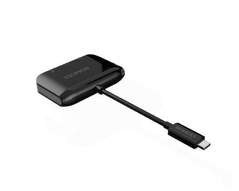 Romoss USB-C / HDMI 4K & USB-A 3.0/F Multiport adapteri - musta