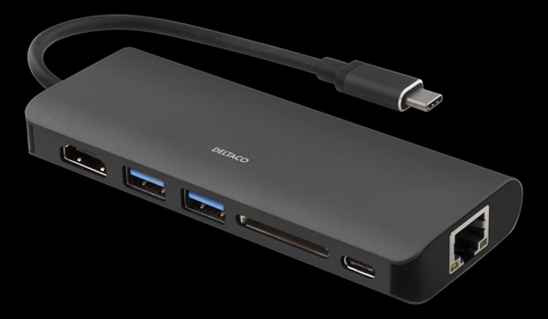USB-C Hubi - HDMI, USB-A ja USB-C liitännöillä, 1080p, USB 3.1 Gen 1
