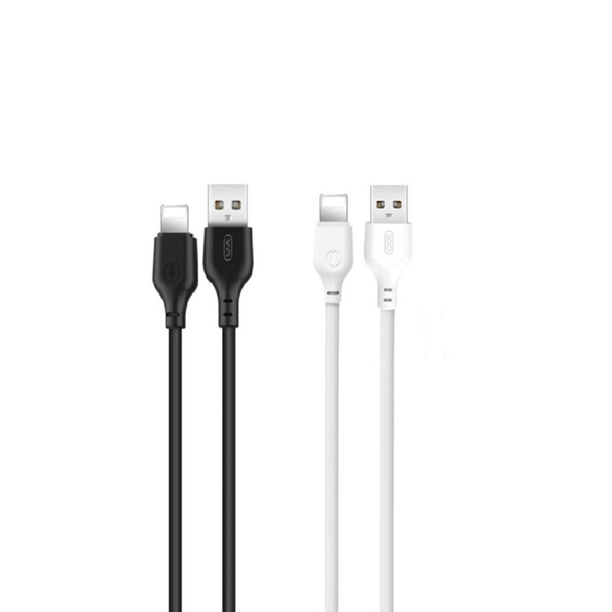 XO kaapeli NB103 USB - Lightning 1,0 m 2,1A musta 30kpl / valkoinen 20kpl