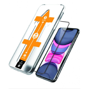 NovaNL Glass Volume 4.0 Panssarilasi (mustat reunat) asennuskehikolla iPhone XR / 11