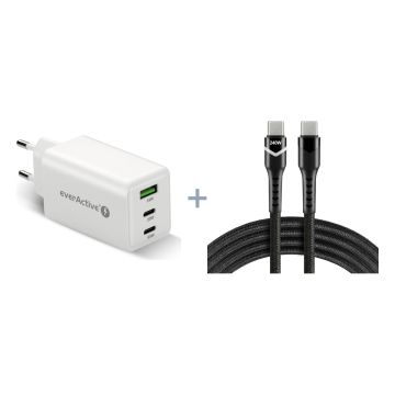 USB-C-latauspaketti MacBookille: 65 W laturi + 2 m USB-C-kaapeli