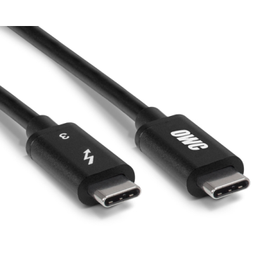 OWC Thunderbolt 3 (40Gb/s) USB-C kaapeli 100W 2m - Musta